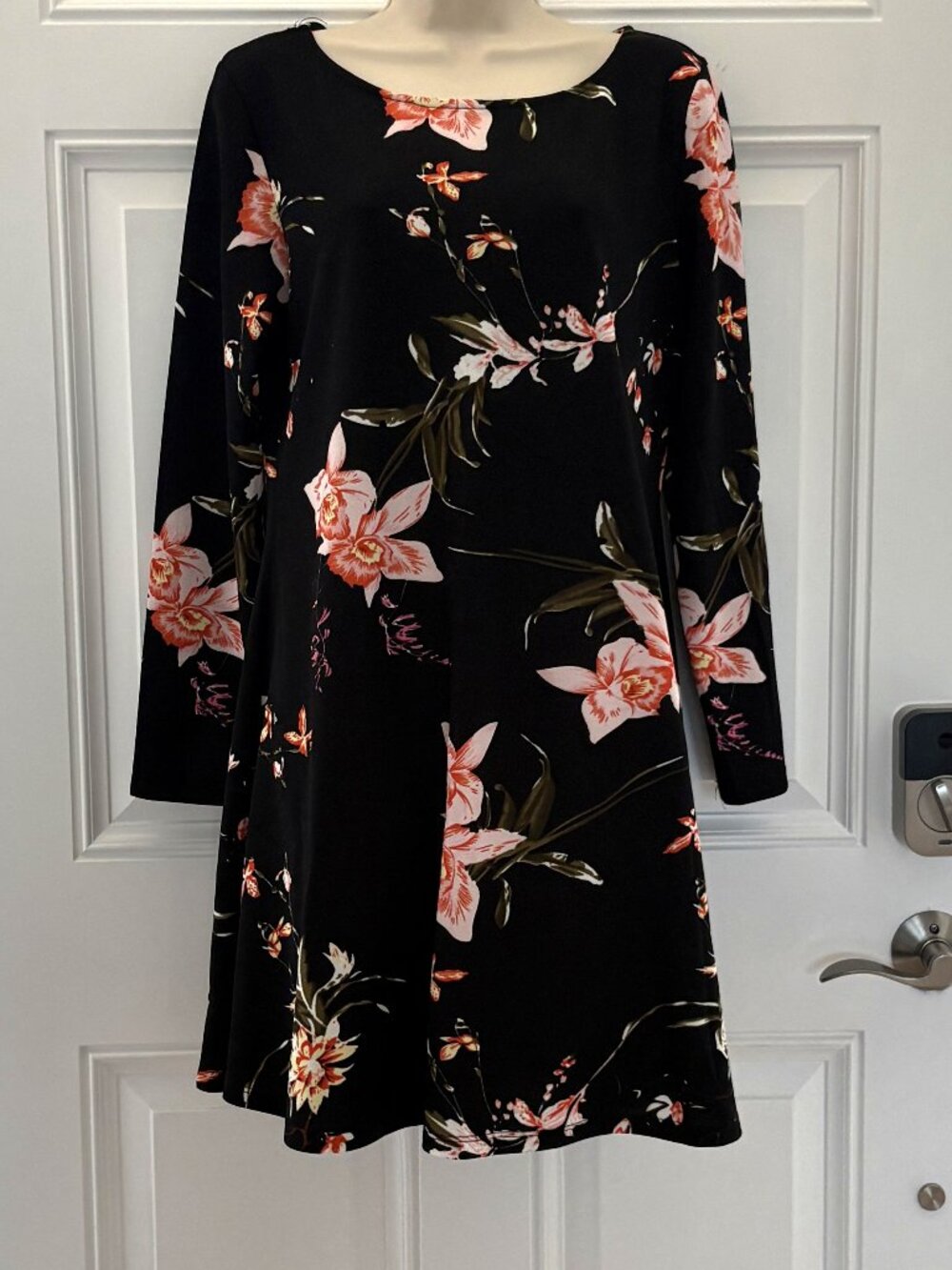 Black Floral Dress by Oeuvre